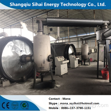 Rubber Processed to Fuel Oil Pyrolysis Plant